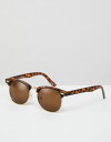 エイソス ASOS デザイン クラシック レトロ アクセサリー レディース 女性用 レディースファッション 【 DESIGN POLARISED CLASSIC RETRO SUNGLASSES TORT 】