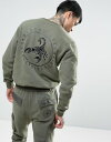 ケイラーアンドサンズ cayler & sons sweatshirt with scorpion back embroidery バック & スコーピオン トレーナー メンズファッション パーカー トップス