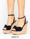 エイソス asos traffic トラフィック jam ジャム wide ワイド fit フィット wedges 靴 レディース靴