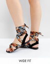 new ニュー look ルック wide ワイド fit フィット patterned sandal サンダル レディース靴 靴