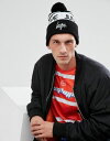 黒 バッグ キャップ イン ロゴ ブラック ブランド雑貨 帽子 ハイプ メンズ 男性用 【 BLACK HYPE BOBBLE BEANIE IN WITH LOGO 】