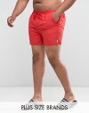 スイム フレンチ レッド 男性用 メンズファッション プラス ショーツ メンズ コネクション 水着 赤 【 FRENCH CONNECTION PLUS SWIM SHORTS RED 】