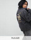 コーラス chorus plus tiger embroidery oversized denim jacket プラス タイガー 特大 ジャケット デニム レディースファッション アウター コート