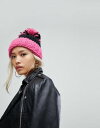 バーマン エレーヌ イン キャップ ターン アップ 特大 ピンク 帽子 helene berman turn up beanie with oversized pom in pink 小物 レディース帽子 ニット帽 ブランド雑貨 バッグ
