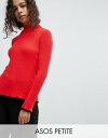 エイソス エイソスプチ asos petite フレアー 小さいサイズ スリーブ リブ ジャンパー イン jumper in rib with flared sleeve カットソー トップス レディースファッション tシャツ