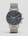 sekonda セコンダ chronograph クロノグラフ mesh メッシュ watch ウォッチ 時計 in イン silver 銀色 シルバー メンズ腕時計 腕時計