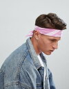 エイソス ASOS デザイン バンダナ イン ピンク ブライト メンズ 男性用 メンズファッション 【 PINK DESIGN BANDANA IN WITH BRIGHT 】