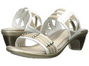 白 ホワイト スネーク ゴールド 金 レザー レディース 女性用 靴 サンダル 【 NAOT AFRODITA WHITE SNAKE LEATHER SATIN GOLD 】