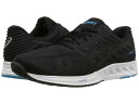 アシックス 青 ブルー FUZEX メンズ 男性用 靴 【 ASICS BLUE BLACK INDIGO 】
