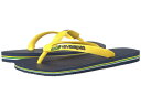 ハワイアナス ロゴ フリップ フロップ シトラス 黄色 イエロー メンズ 男性用 靴 サンダル 【 YELLOW HAVAIANAS BRAZIL LOGO FLIP FLOPS CITRUS 1 】