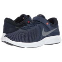 ナイキ レボリューション ミッドナイト メンズ 男性用 靴 【 NIKE REVOLUTION 4 FLYEASE MIDNIGHT NAVY COOL GREY DARK OBSIDIAN 】