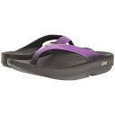 サテン サンダル レディース 女性用 レディース靴 【 OOFOS OOLALA SATIN SANDAL BLACK VIOLET 】