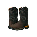 ウェスタン トー チョコレート 茶 ブラウン メンズ 男性用 靴 【 ARIAT REBAR FLEX WESTERN H2O COMPOSITE TOE CHOCOLATE BROWN 】