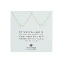 マザー スモール パール ネックレス スターリング 銀色 シルバー & DAUGHTER レディース 女性用 ペンダント アクセサリー 【 DOGEARED MOTHER 2 SMALL PEARL NECKLACE STERLING SILVER 】