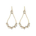 クリスタル モザイク 涙 アクセサリー ローズ ゴールド 金 レディース 女性用 ピアス レディースジュエリー 【 ROSE ALEXIS BITTAR CRYSTAL ENCRUSTED MOSAIC FUTURISTIC TEAR EARRINGS GOLD W RHODIUM 】