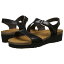 黒 ブラック マドラス レザー レディース 女性用 レディース靴 サンダル 【 BLACK NAOT PAMELA MADRAS LEATHER 】