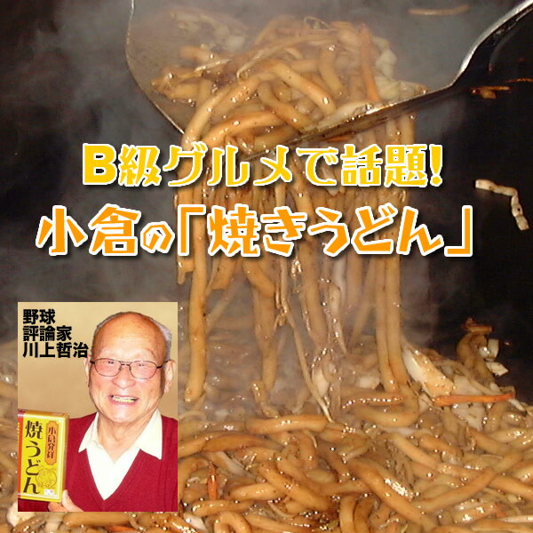 話題のB級グルメ焼きうどんカワカミ　小倉発祥焼うどん（5食入）【PF10】野球評論家の川上哲治さんも推薦！麺の強いコシは食べごたえ十分