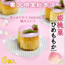 文明堂総本店 姫桃菓 6個入【長崎土産】(ひめももか)桃カステラI84A14【常温】