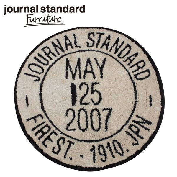 journal standard Furniture ジャーナルスタンダードファニチャー JSF STAMP RUG BEIGE JSFスタンプ ラグマット ベージュ 直径73cm B009KCMMYQ 家具 【送料無料】【ポイント10倍】【S2020】