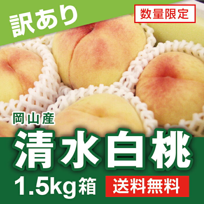 【送料無料・訳ありご自宅用・加工用】キズ、変形、小玉品今井名人の訳あり清水白桃 1.5kg（5〜8玉前後）^