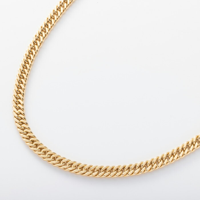 約50cm 中空 喜平 ネックレス チェーン イタリア製 幅約4.3mm K18 YG 18金 太め シンプル レディース メンズ ゴールド K18 イエローゴールド k18ネックレス