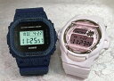 恋人たちのGショックペアウオッチ G-SHOCK BABY-G ペア腕時計 カシオ 2本セット gショック ベビーg DW-5600DE-2JF BG-169M-4JF デニム柄 デジタル お揃い 人気 ラッピング無料 g-shock あす楽対応