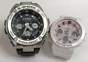 恋人たちのGショックペアウォッチ G-SHOCK BABY-G ペア腕時計 カシオ 2本セット gショック 電波ソーラー GST-W110-1AJF BGA-2500-7A2JF人気 ラッピング無料 あす楽対応 クリスマスプレゼント