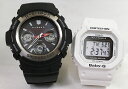 恋人達のGショック ペアウォッチ G-SHOCK BABY-G ペア腕時計 カシオ 2本セット gショック ベビーg デジタル アナデジ AWG-M100-1AJF BGD-5000-7JF 人気 ラッピング無料 手書きのメッセージカードお付けします あす楽対応 クリスマスプレゼント