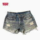 一点もの ヴィンテージ デニム ショートパンツ レディース リーバイス Levis UKR061【10】【レターパックなら送料360円でお届け】