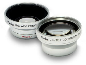My Lens 2.0倍（望遠） テレコン＆0.6倍（広角） ワイドコンバージョンレンズ【25〜37mm】 セット■望遠と広角のお得セット
