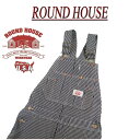 【再入荷! 円高還元 8サイズ】 af101 新品 ROUND HOUSE 定番 USA製 VINTAGE STRIPE OVERALLS ヒッコリー ストライプ デニム オーバーオール Lot45 メンズ ラウンドハウス アメカジ ワーク  RoundHouse Made in USA