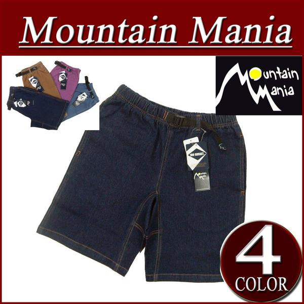 【再入荷 2012春夏 4色5サイズ】 mm061 新品 MOUNTAIN MANIA MM ST DENIM SHORT ストレッチ デニム ショート クライミングパンツ 41700037 メンズ & レディース マウンテンマニア アメカジ アウトドア ショートパンツ ショーツ ハーフパンツ 