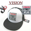 【3色】 nx911 新品 VISION STREET WEAR ロゴ ワッペン付 ツートンカラー スナップバック メッシュキャップ 4410003 メンズ ヴィジョン ストリートウェア ビジョン 帽子 アメカジ