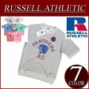 【7色4サイズ】 ny411 新品 Russell Athletic ラグランスリーブ 半袖 プリント スウェットシャツ RC1542B メンズ ラッセル アスレティック NUBLEND 裏毛 アメカジ