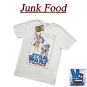 【5/26再入荷! 2017春夏 US規格 4サイズ】 ab901 新品 JUNK FOOD STAR WARS CONCERT スターウォーズ C3PO R2D2 半袖 Tシャツ S1385-7730 メンズ ジャンクフード ティーシャツ JunkFood 【smtb-kd】
