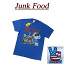 【2017秋 US規格 5サイズ】 ac101 新品 JUNK FOOD SNOOPY JOE COOL スヌーピー ジョークール 半袖 Tシャツ P1417-8068 メンズ ジャンクフード ティーシャツ JunkFood 【smtb-kd】