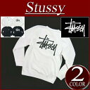 【2017秋 2色4サイズ】 ac131 新品 STUSSY BASIC STUSSY CREW ストックロゴ 裏起毛 スウェットシャツ 1914061 メンズ ステューシー スウェット トレーナー ストリート系