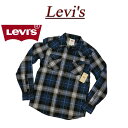 【2018秋冬 4サイズ】 ac541 新品 Levis USライン 長袖 チェック ウエスタン ライト ネルシャツ メンズ リーバイス HAMBURG L/S CHECK COTTON FLANNEL WOVEN SHIRT CAVIAR フランネルシャツ チェックシャツ Levi's 【smtb-kd】