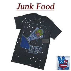 【US規格 5サイズ】 ac971 新品 JUNK FOOD ナサ スペースシャトル ビンテージ調 半袖 Tシャツ 12UXNAS0010 メンズ ジャンクフード NASA SPACE SHUTTLE ティーシャツ JunkFood 【smtb-kd】