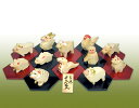 南雲 伊予一刀彫南雲の十二支 セット 吉兆