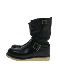 【<strong>中古</strong>】RED WING◆94-96年製/プリント羽根タグ/PT91/エンジニアブーツ/US7/BLK/2268【シューズ】