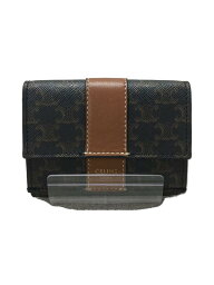 【中古】CELINE◆3つ折り<strong>財布</strong>/レザー/総柄/スモールトリフォールド/ウォレット/<strong>財布</strong>【服飾雑貨他】