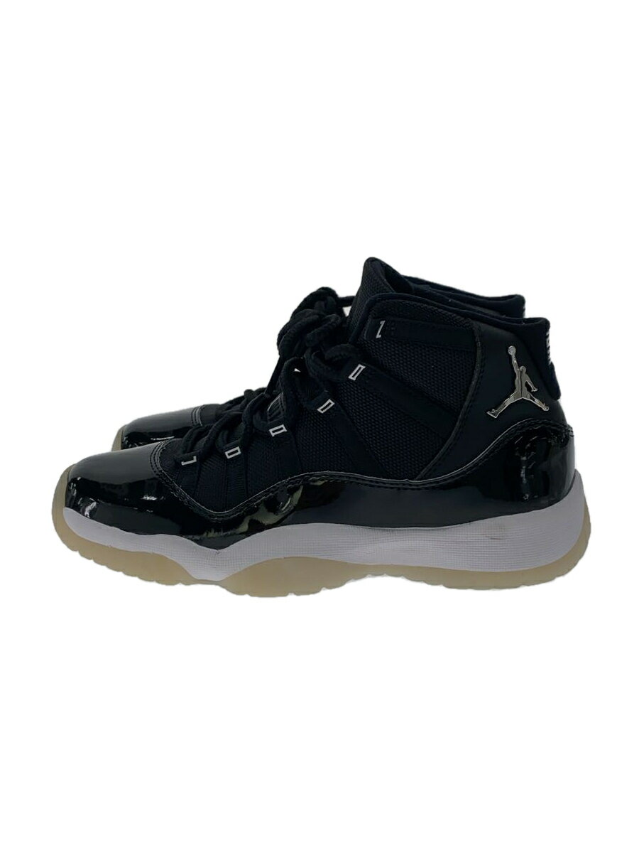 【中古】NIKE◆AIR JORDAN 11 RETRO (GS)_エアジョーダン 11 レトロ (GS)/24cm/BLK【シューズ】