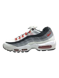 【中古】NIKE◆AIR MAX 95 QS_エアマックス 95 QS/26cm/ホワイト/ブラック/レッド/DH9792-100【シューズ】