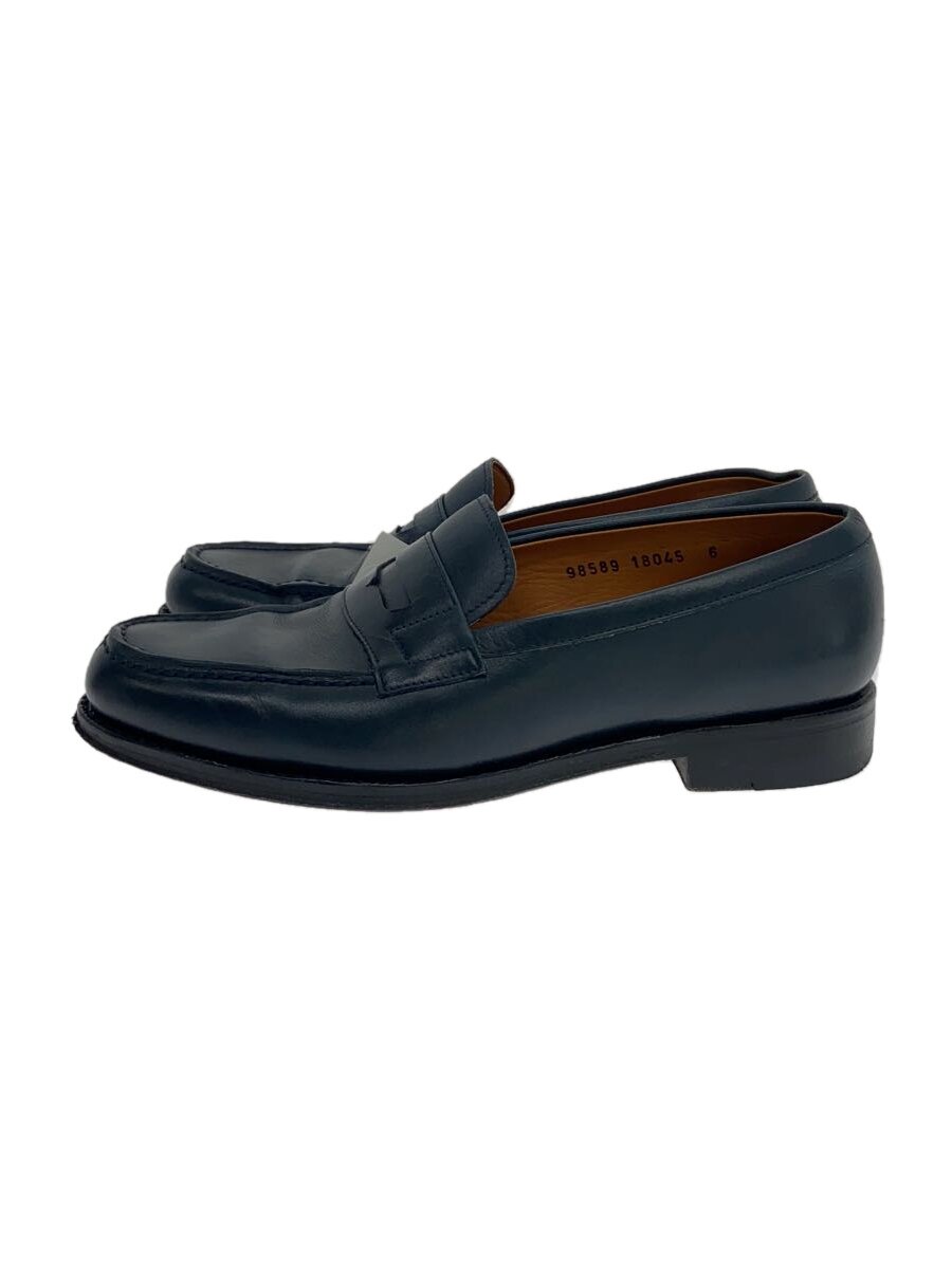 【中古】Jalan Sriwijaya◆ローファー/6/NVY/レザー/98589 18045【シューズ】