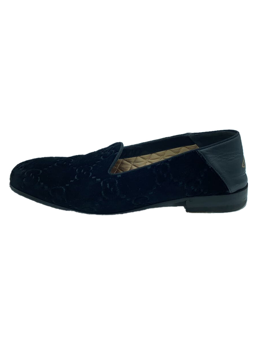 【中古】GUCCI◆ローファー/--/BLK【シューズ】