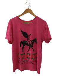 【中古】GUCCI◆Tシャツ/--/コットン/PNK/493117-XJAN3/Winged Jockey【メンズウェア】