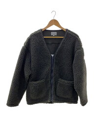 【中古】C.E(CAV EMPT)◆BOA FLEECE ZIP CARDIGAN/L/ポリエステル/KHK【メンズウェア】