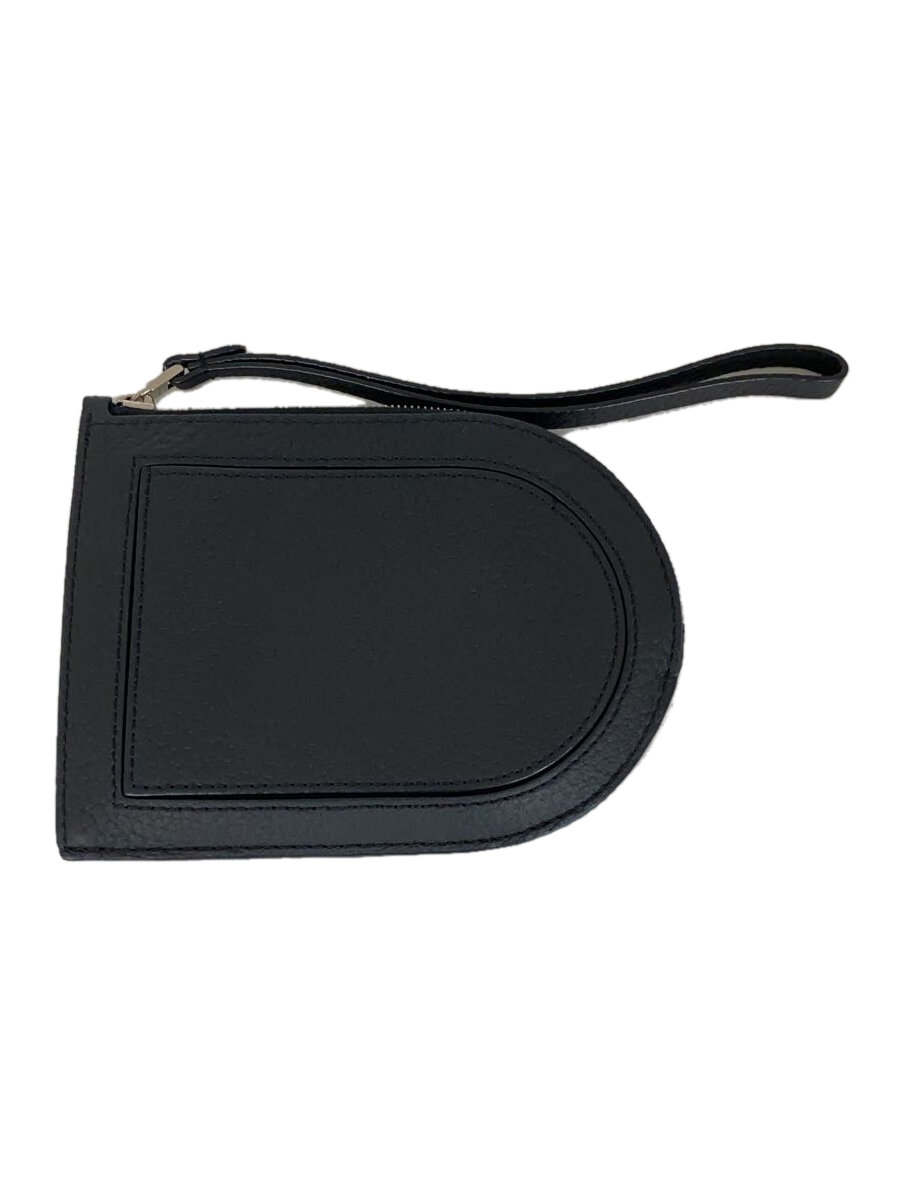 【中古】DELVAUX◆23FW/カードケース/レザー/BLK/無地/レディース/AB0098AQY099ZPA【服飾雑貨他】