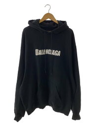 【中古】BALENCIAGA◆<strong>パーカー</strong>/L/コットン/ブラック/729361【メンズウェア】